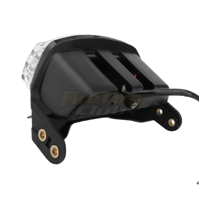 Leic-Bar-enquêter arrière de frein à LED rouge pour moto, lampe de garde-boue arrière, support de montage rapide, Harley ocia Fat Bob Softail,