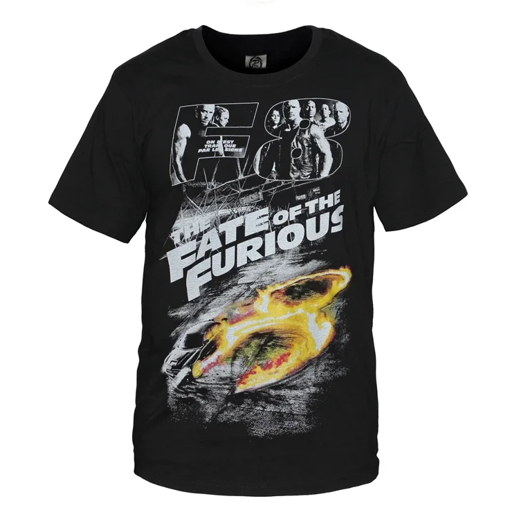 

Fast Furious 8 Fashion Poster Printed Mens T-Shirt. Summer Cotton Short Sleeve O-Neck Unisex T Shirt New S-3XL