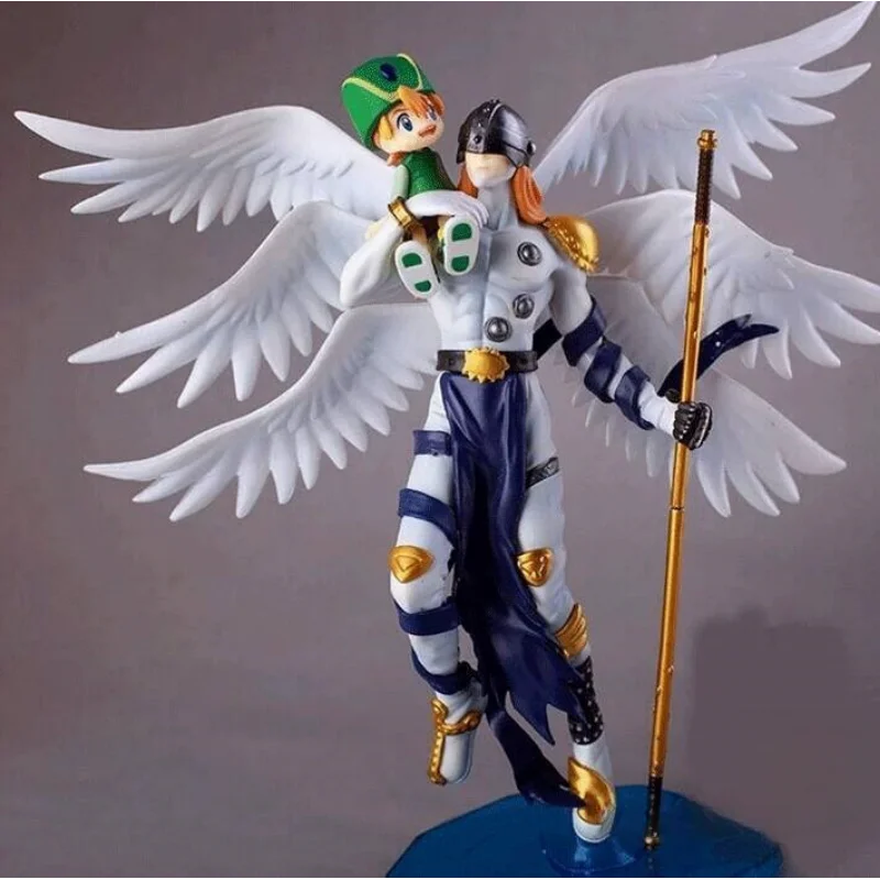 Hot Sale Digital Monster Anime Action Figure Angewomon Magnaangemon Figurine Pvc Model Toys Collection Christmas Gifts  ﻿