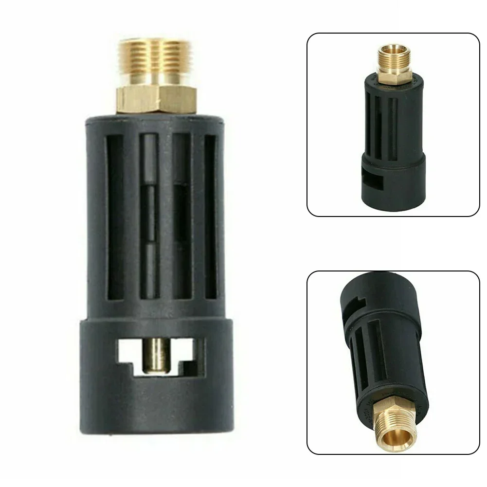 1pcs Connector Plastic Brass Adapter For High-pressure Cleaner For Washing Cars Gardens Car Wheels 10.9*4.2cm