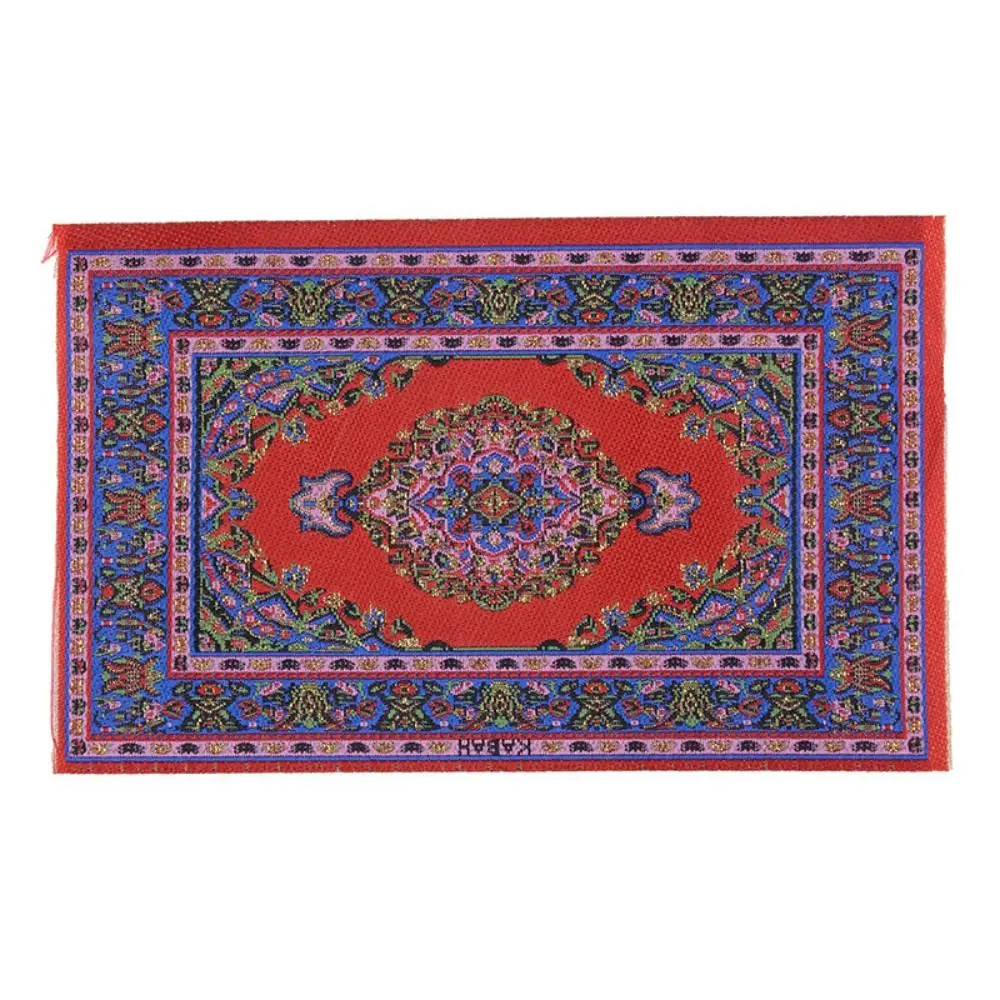 

Имитация тканого ковра для декора дома, напольное покрытие, миниатюрный ковер для кукольного домика 1:12, мебель для кукольного домика