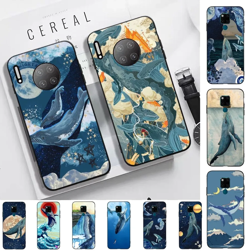 Killer Whale Phone Case For Huawei Mate 10 20 30 40 50 Lite Pro Nova 3 3i 5 6 SE 7 Pro 7SE