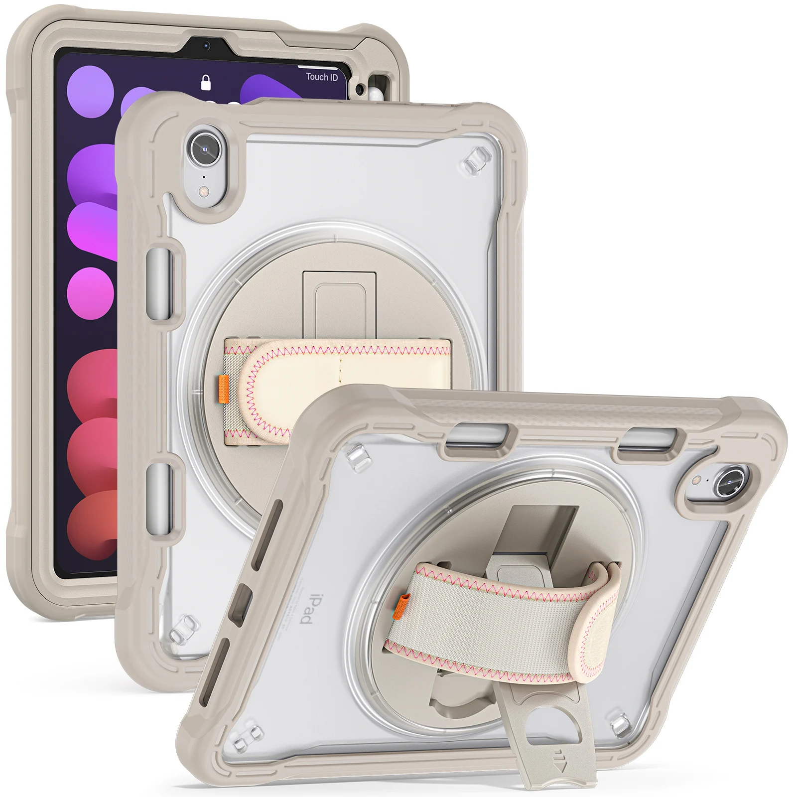 

Чехол для планшета с вращающейся подставкой для iPad 2025 A16 Pro 13 11 Mini Air 4 5 6 7 8 9 Чехол 10-го 11-го поколения 10,2 10,9 дюйма