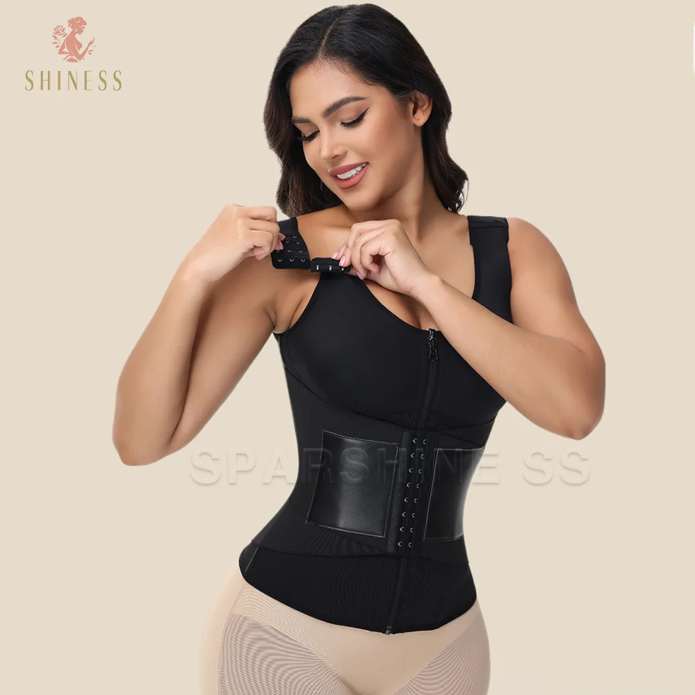 

Fajas Colombianas Тренажер для похудения талии Контроль живота Компрессия жира на животе Твердый корсет Корсет с двойной компрессией