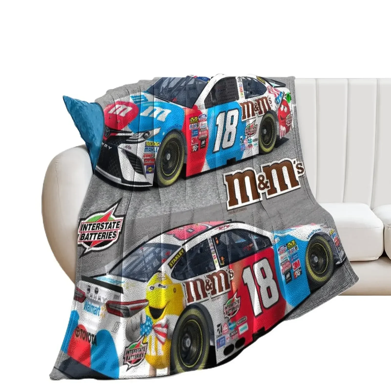 kyle busch Throw Blanket Comforter Thermals For Travel Blankets