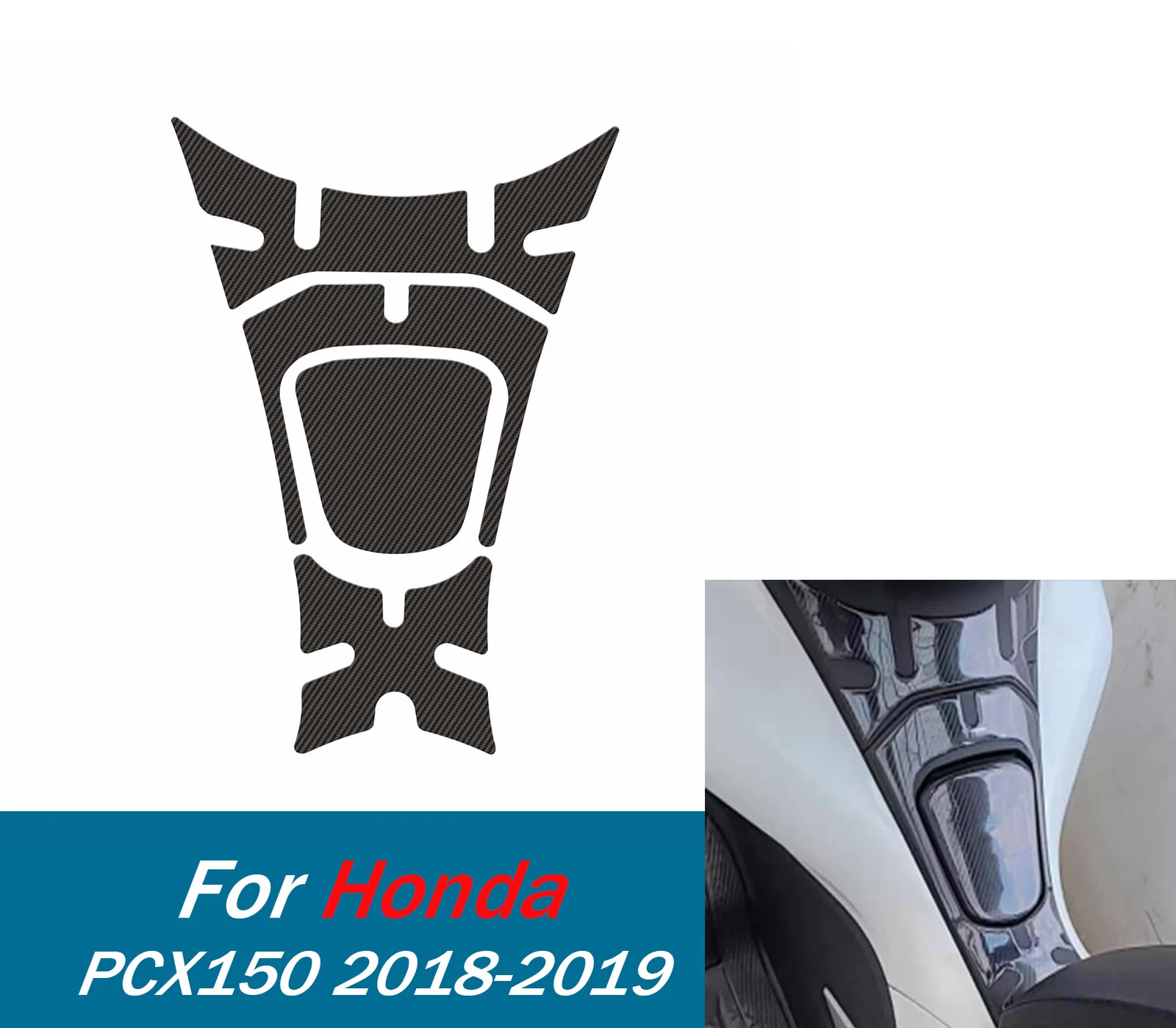 

Motorcycle Fuel Tank Cover Sticker Waterproof Anti-scratch For Honda Pcx150 2018 2019 Scratch Resistant stickers Accessories