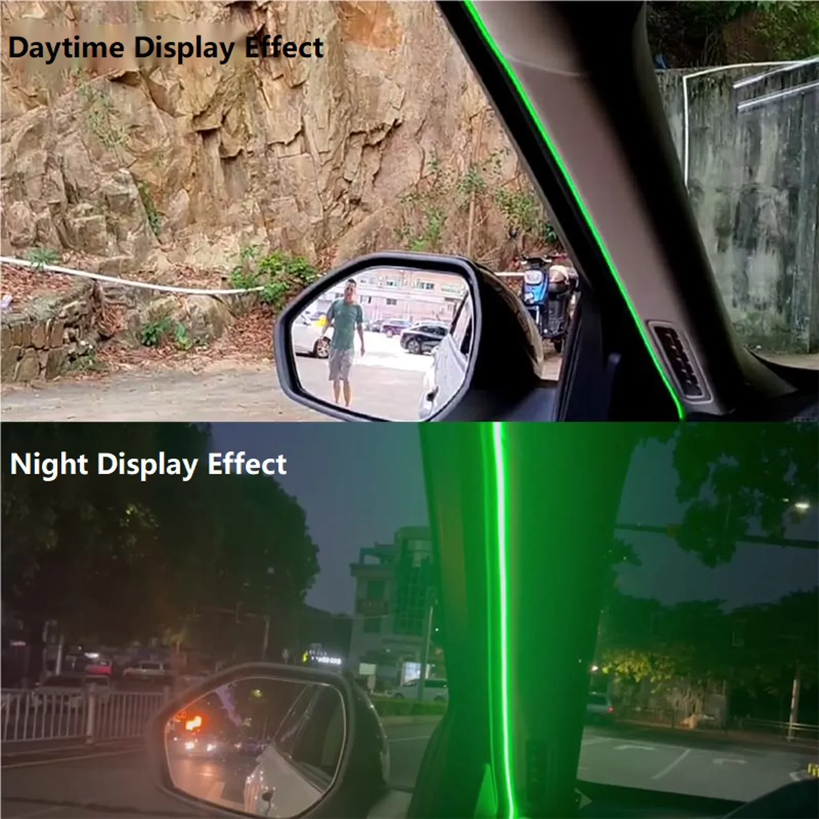 Universal Blind Spot Monitoring System Warning Light Strip Car Bsd Light Accessories Change Lane Alarm Safety Driving