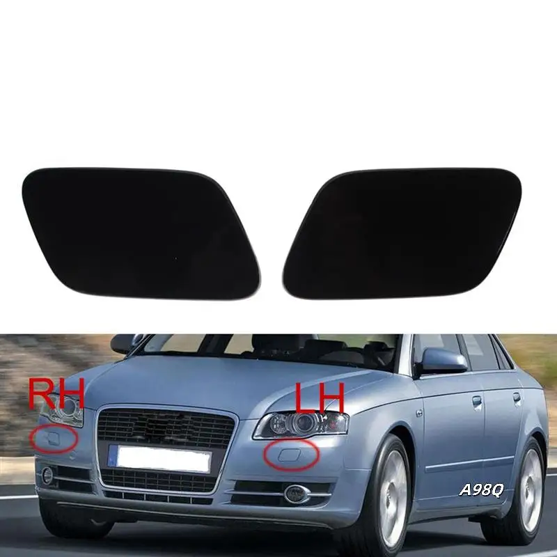 

Car Front Bumper Headlight Washer Cap Headlight Washer Nozzle Cover 8E0955275E 8E0955276E For A4 B7 2005-2008