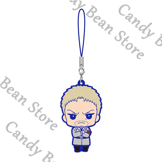 Official Anime Attack on Titan Sasha Braus Reiner Braun Cosplay Rubber Pendant Cartoon Capsule Keychain Keyring Accessories Gift - 3