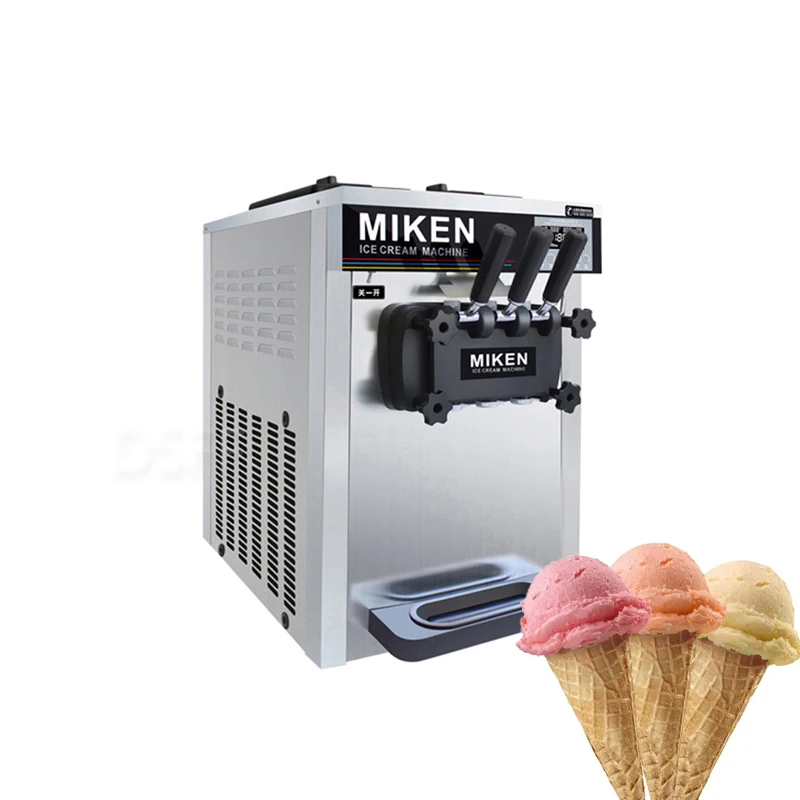 High Quality Professional Ice Cream Machine Desktop Three Flavor Frozen Yogurt Machine