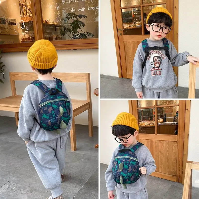 Cute Dinosaur Kids Backpack Mini Kindergarten Backpack Children's Backpack Boys Girls School Bags Baby Anti Loss Backpack,