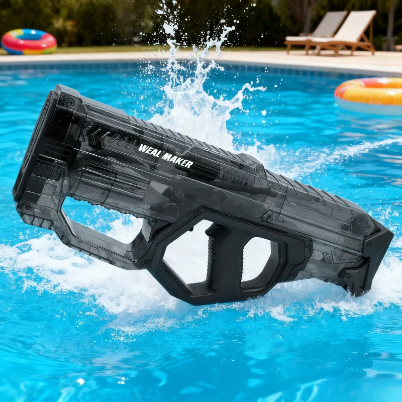 ألعاب مسدس المياه الكهربائية عالية القوة التلقائي امتصاص الماء رذاذ الناسف مسدس الماء لعبة حمام السباحة الصيفية للأطفال الأولاد هدية #3