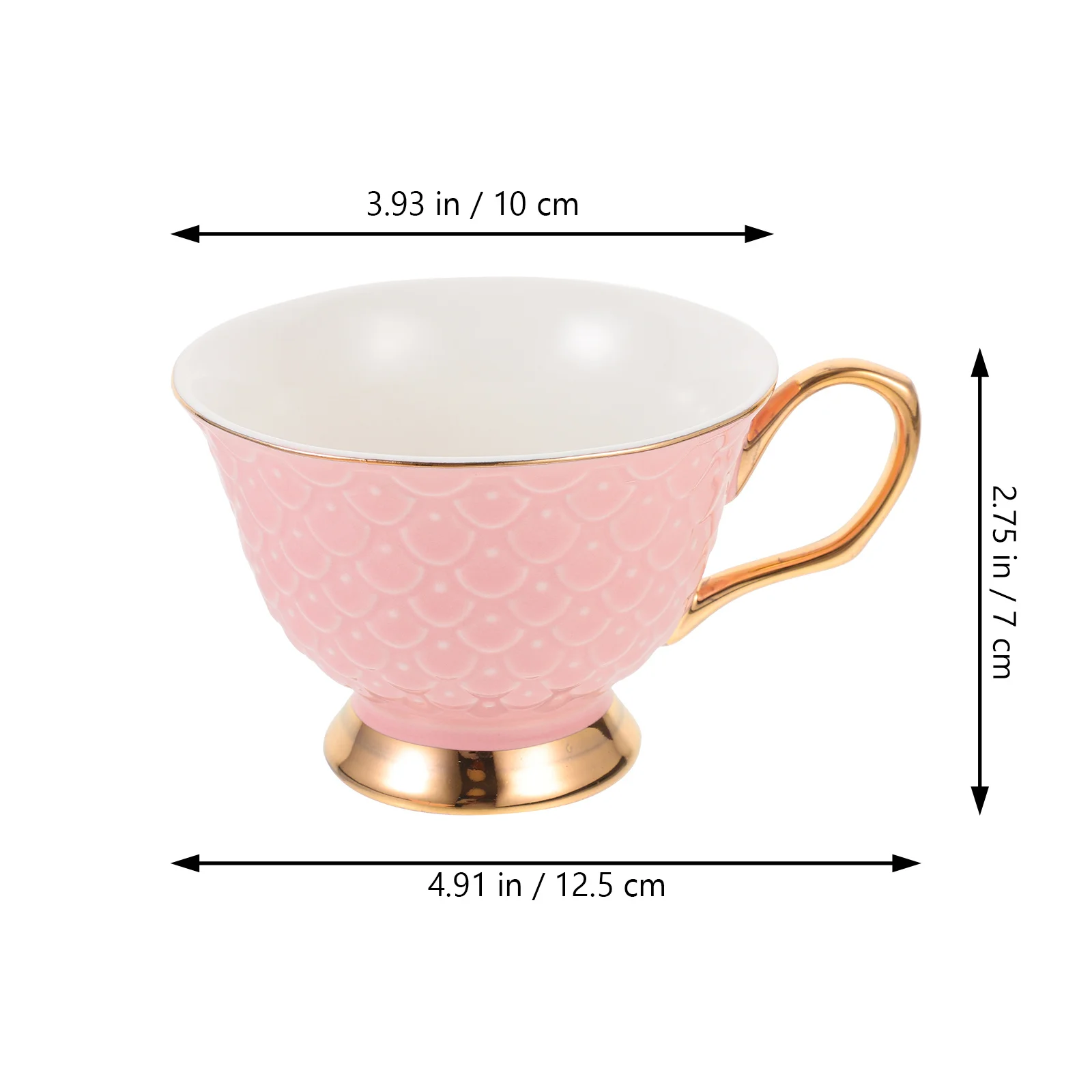 

1Set Ceramic Coffee Cup with Saucer Set European Style Multi-Functional Drinking Mug for Home Office Cafe Use Tea Milk Juice Hot