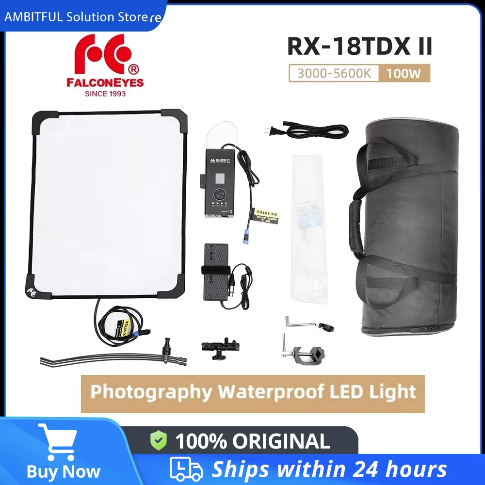 防水LEDライトビデオカメラ,RX-18TDX ii,2色,3000k-5600k,RX-18SBHC