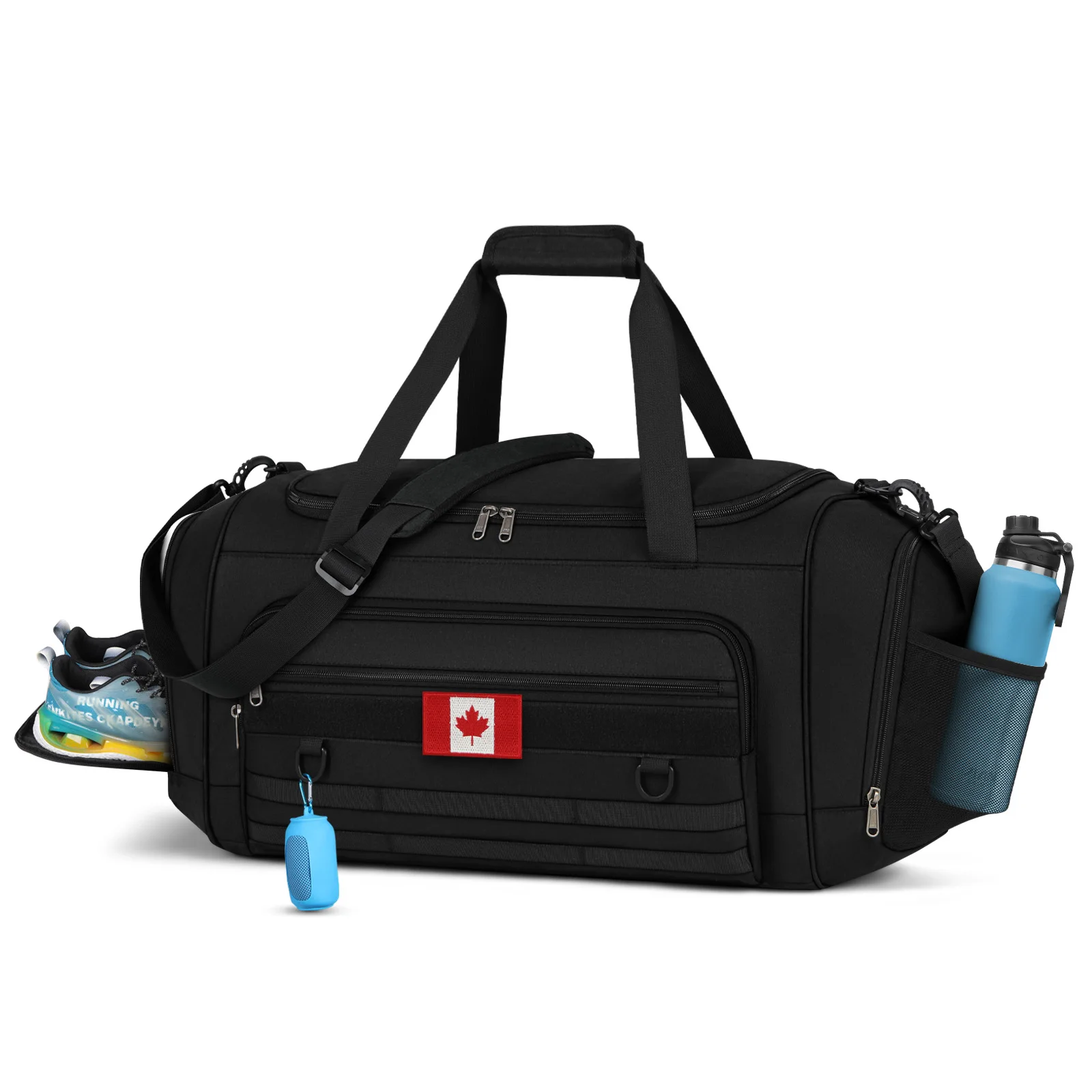 

NUBILY Gym Duffle Bag Large Capacity Sports Shoulder Bag for Women Men Waterproof Travel Duffel Bags with Shoe Compartment