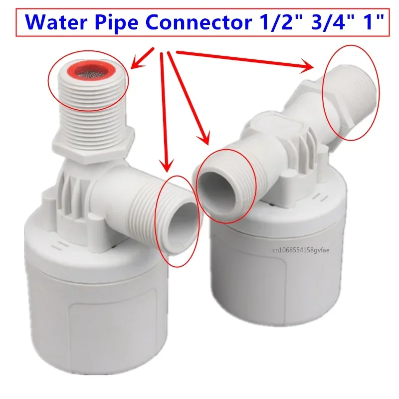 1/2" 3/4" 1" Male Thread Float Valve for Water Tank Floating Ball Valve Automatic Water Level Control Internal Installati Valve