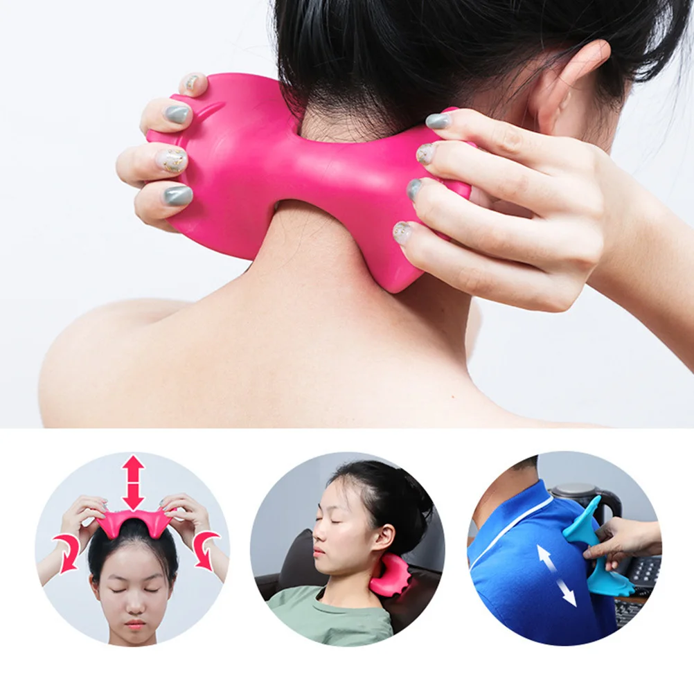 Manual Cervical Massage Tool Neck Massager Multifunctional Relax Pain Relief Muscle Soreness Neck Massager for Home Office