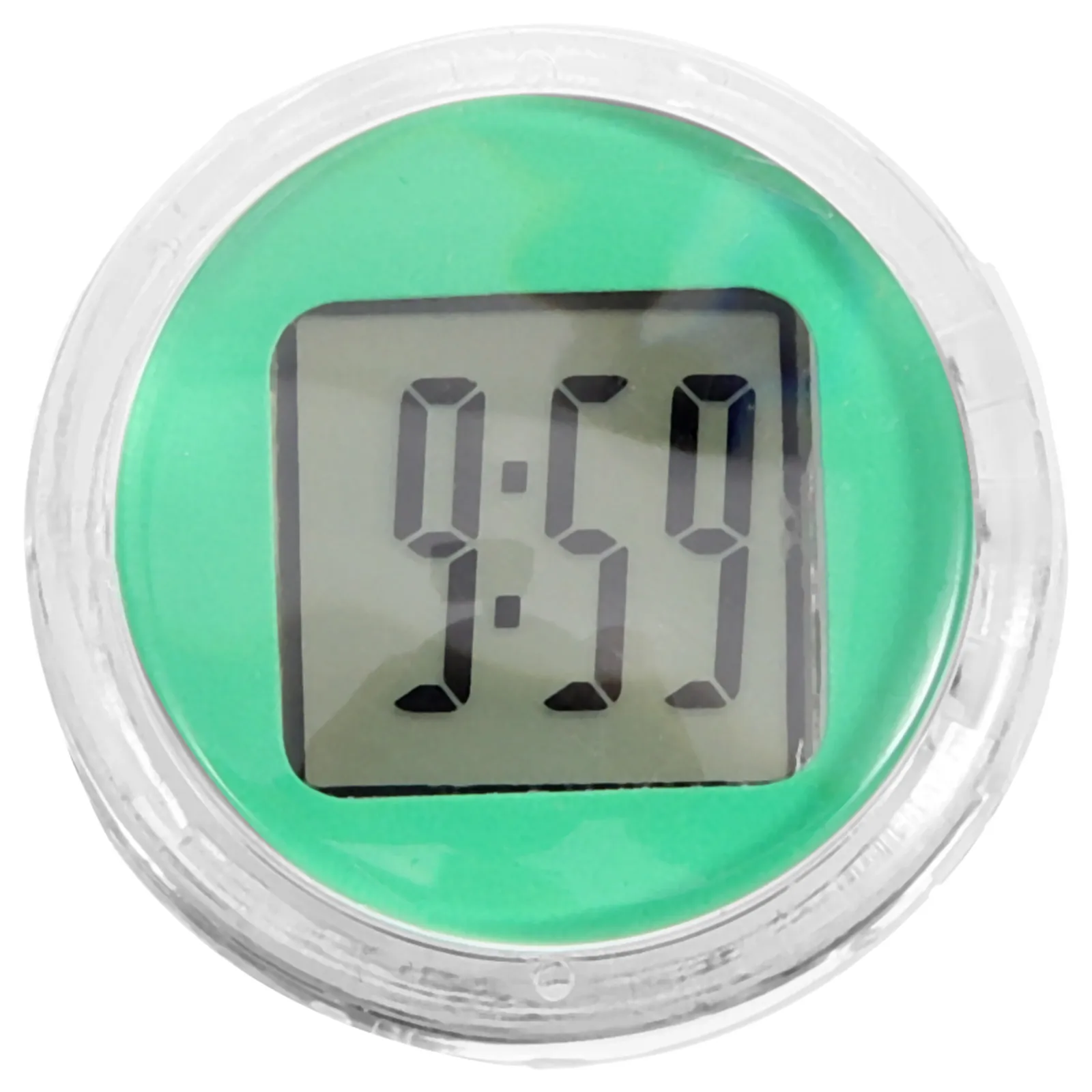 

Motorcycle Instrument Green Mini Waterproof Digital Clock Easy Installation Shockproof Car Scooter Bike Travel