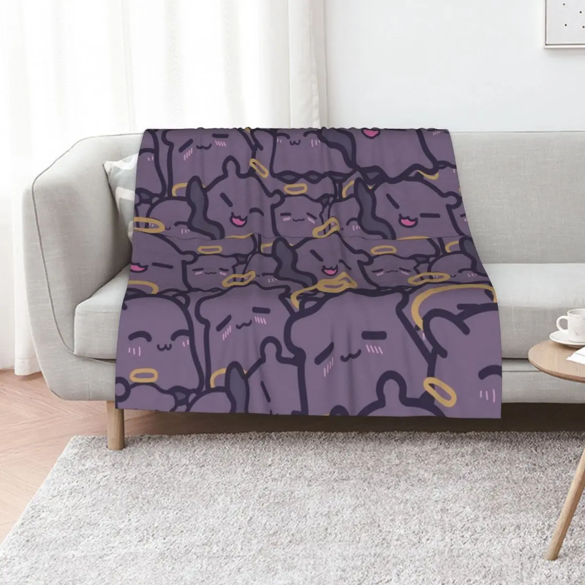 Hololive Ninomae Inanis Takodachi Throw Blanket sofa bed Beautifuls Thin Bed covers Furry Blankets