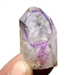 Unit one piece Rough Natural Enhydro Quartz Wand Point With Moving Water Bubbles