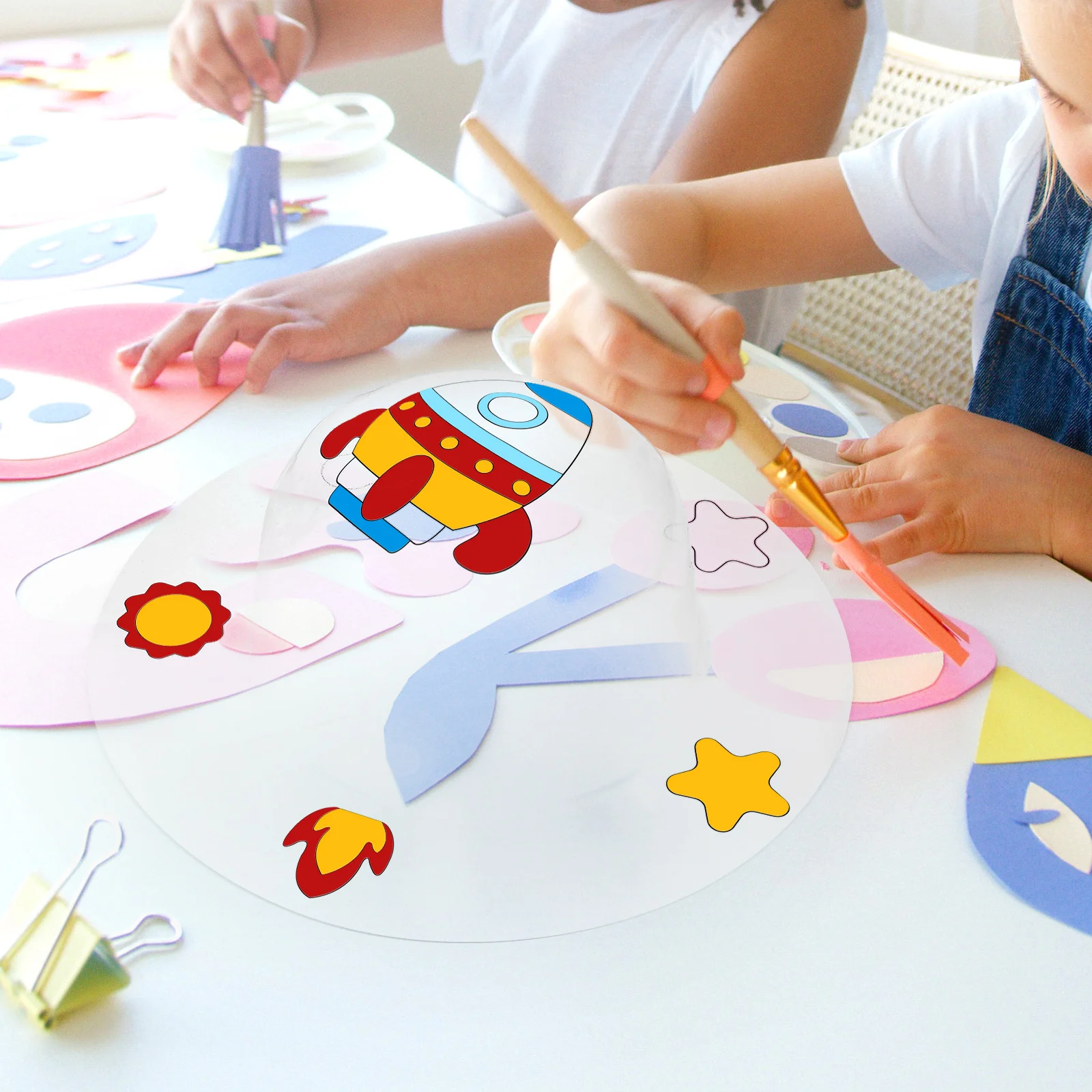

Diy Painting Clear Graffiti Cap Ornament Classroom Party Activity Parent Child Bonding Creative Coloring Transparent Decoration