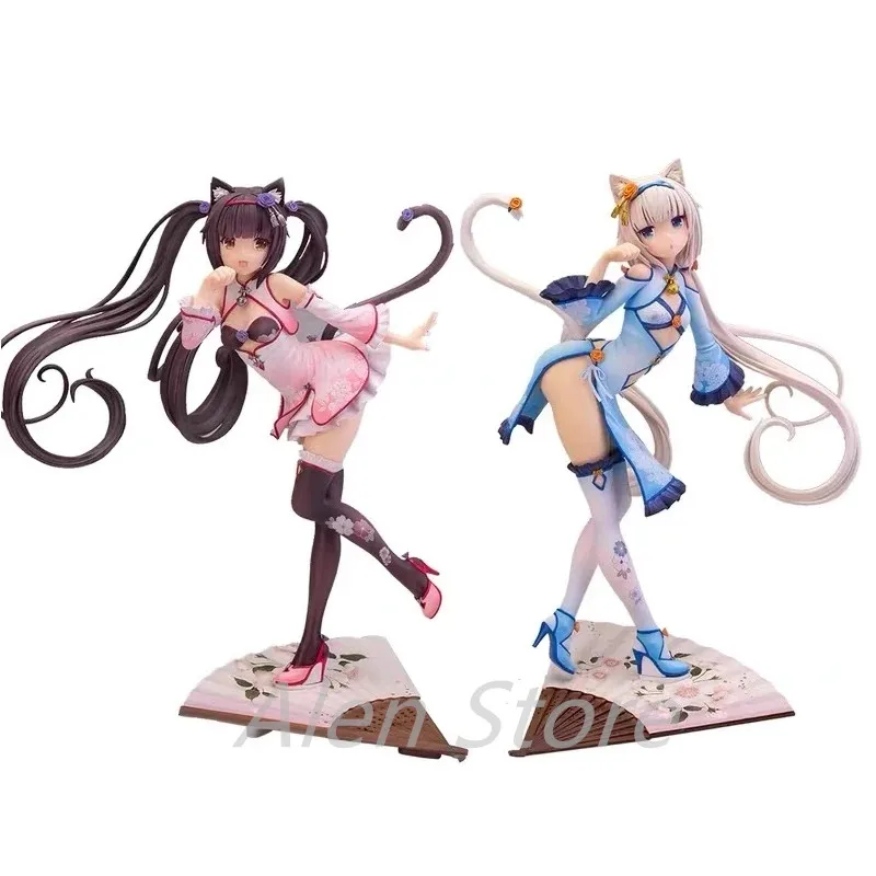 

1/6 Scale Native Nekopara Chocola & Vanilla Cheongsam Ver PVC Action Figure Anime Sexy Girl Figures Anime Figure Model Toys