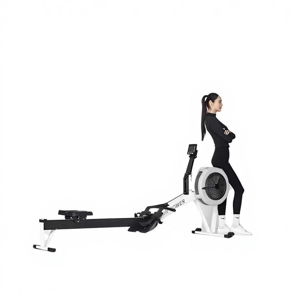 

Wholesale Commercial Wind Resistance Rowing Machine Home Gym Quiet Rower Fitness Equipment PW-F01