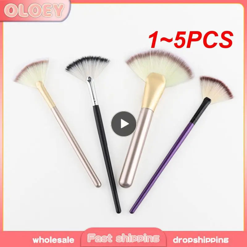 1~5PCS Face Makeup Multifunctional Precise Application Makeup Brush Durable Ergonomic Powder Brush Face Brush Beauty Tools