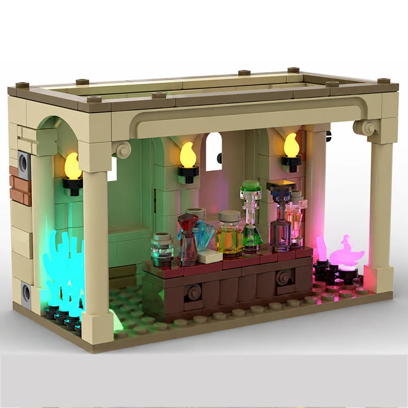 

Magical Movie Model MOC Building Bricks Potions Class Scene Modular Technology Assemble Children Toys Suit Gifts Holiday