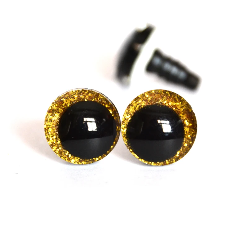 20 stücke 12-30mm komische runde Glitzer-Spielzeug augen mit Hand waschmaschine für Puppen funde-können die Farbe wählen, die Sie mögen – Detail 5