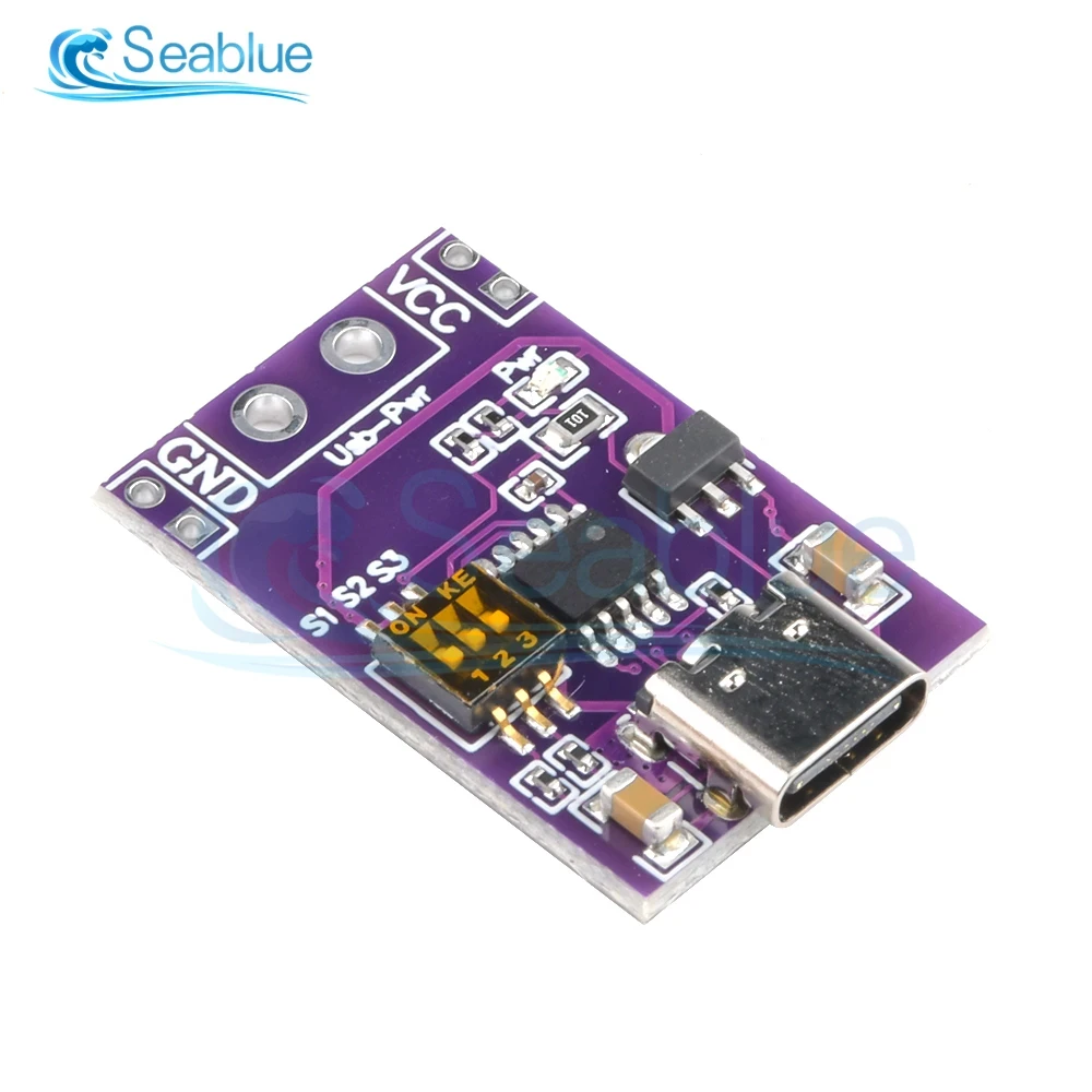 Type-C QC AFC PD2.0 PD3.0 to DC Spoof Scam Fast Charge Trigger Polling Detector USB-PD Notebook Power Supply Change Board Module