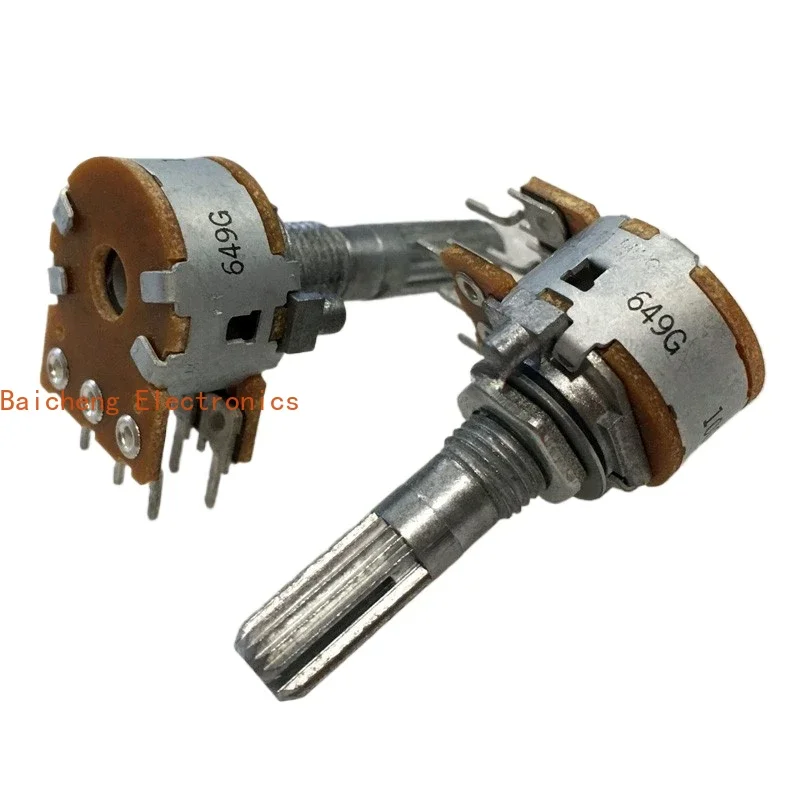 5PCS Original 16 type A100K dual Malanshi fever audio amplifier volume potentiometer A50K 25MM axis