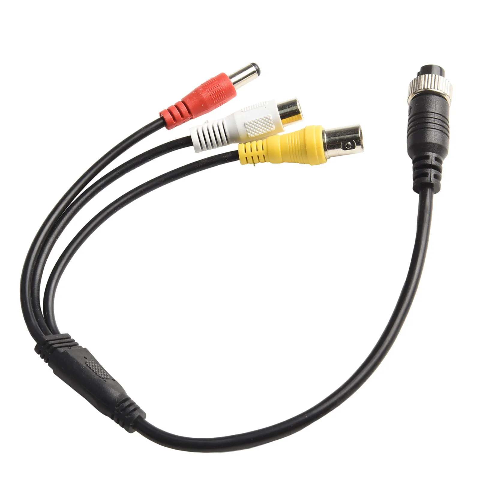 4 PIN Aviation To BNC for rca Cable With Video Audio Audio Phono/ for rca (Male) Cameras DC Power Camera Cable 1.1FT 1PC