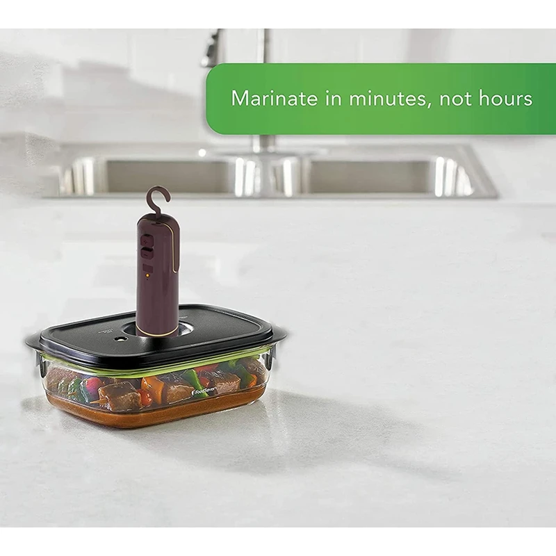 O aferidor bonde portátil do vácuo, bomba do aferidor do vácuo para sacos do armazenamento do vácuo com zíper 2