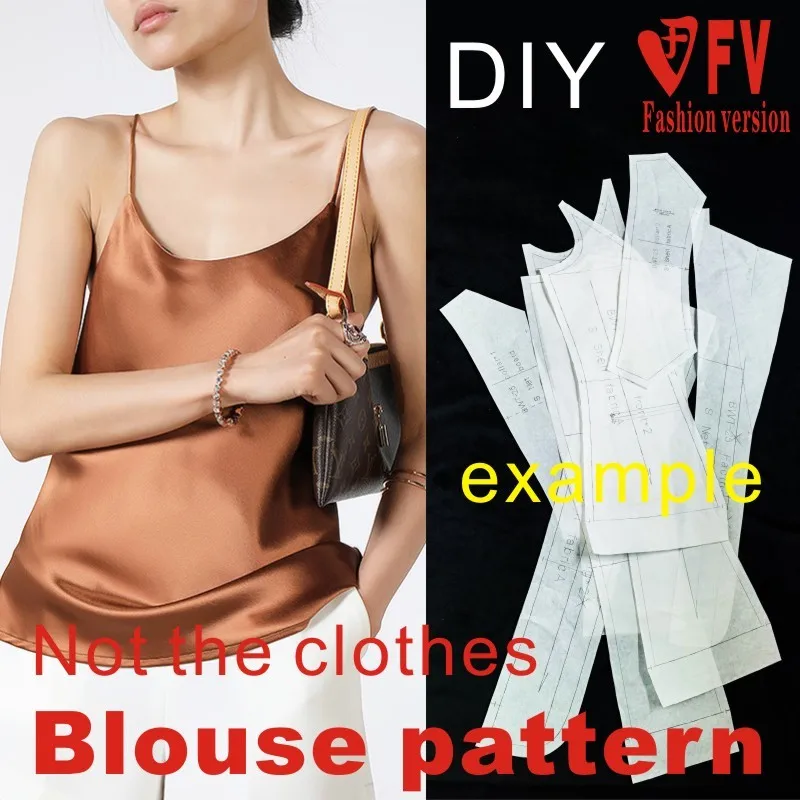 

Clothing DIY pattern women's fashion suspender shirt 1:1 making sewing drawings BXS-58