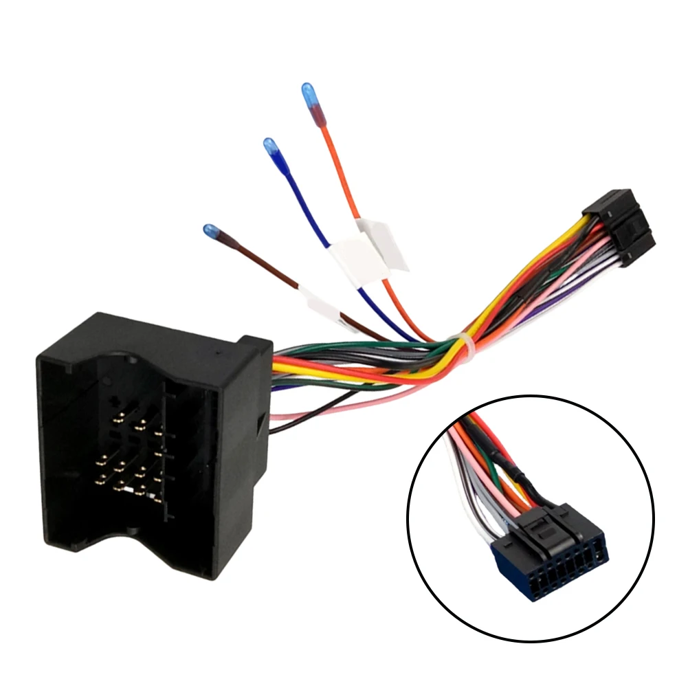 For Android Car Power Adapter 16PIN Wiring Harness Cable For Ford Focus MK2 Vehicle Audio Compatibility