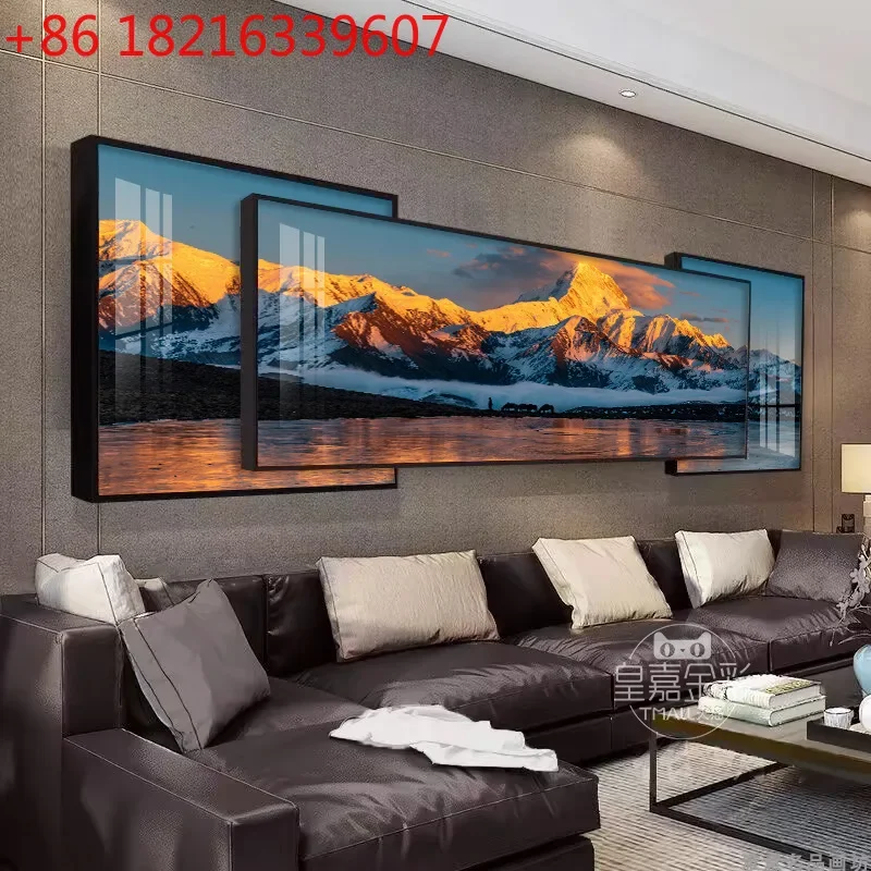 Living room decorative painting light luxury atmosphere sofa background wall hanging painting simple