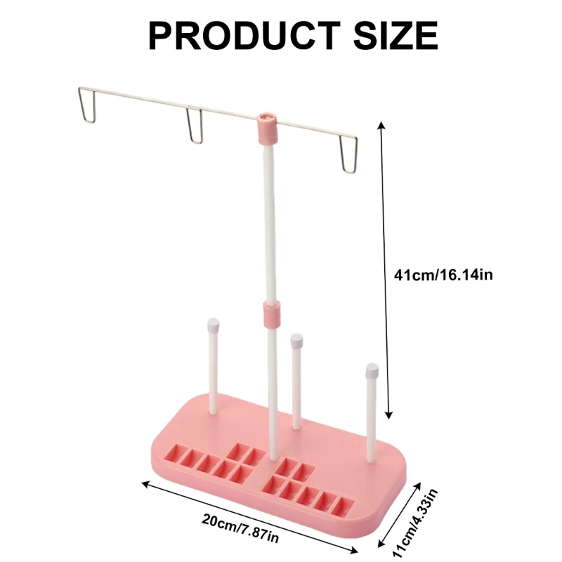 Soporte 3 carretes para hilo, soporte para bobina hilo para Máquina Coser doméstica, envío directo