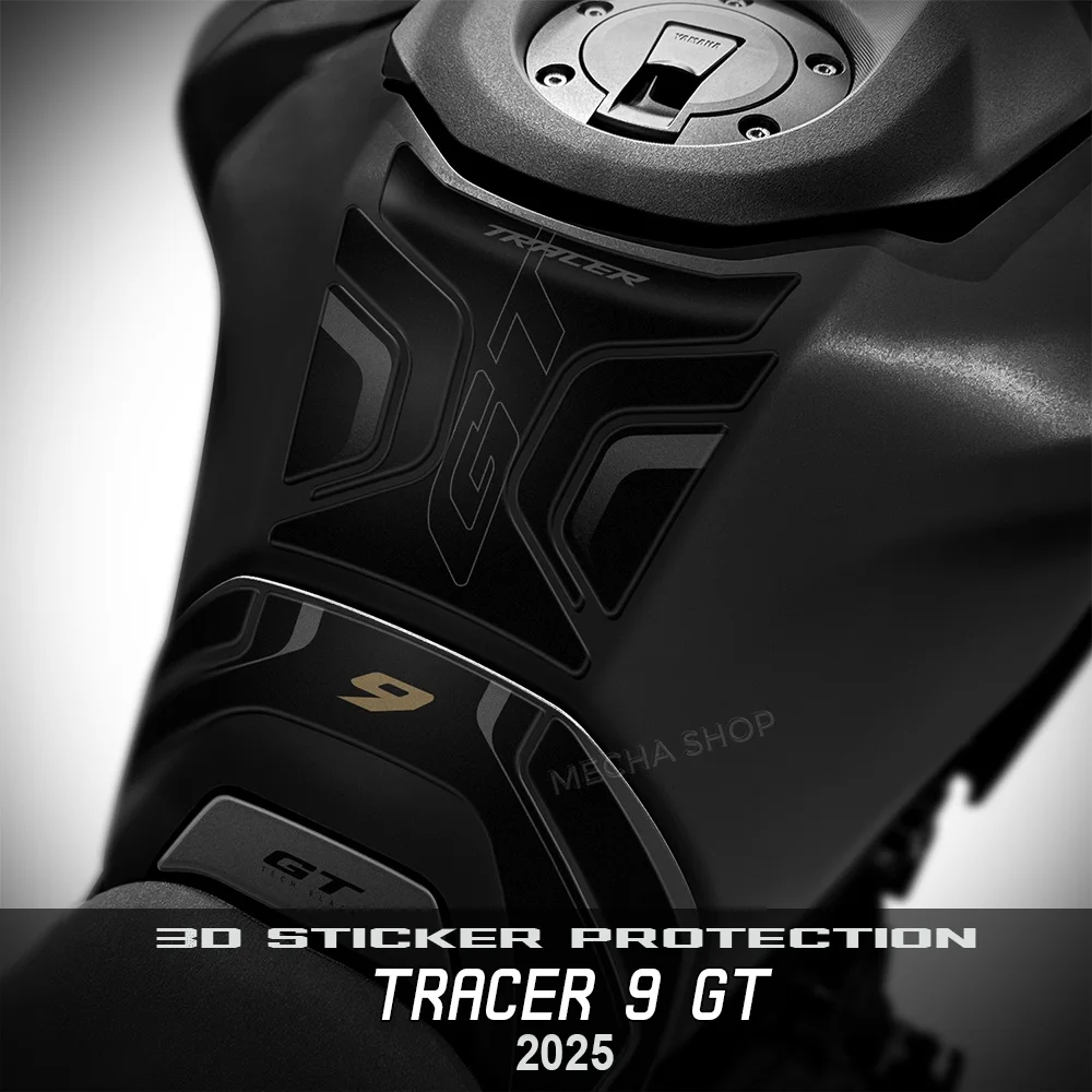 For Tracer 9 GT Accessories 2025 Motorcycle Fuel tank Pad Protector Non-slip Anti-scratch 3D Epoxy Resin Sticker Tank Pad