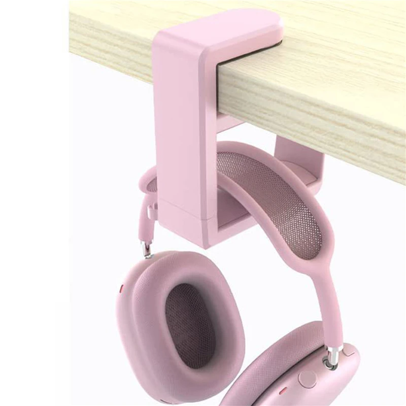 No Punch Table Clip Hook Headphone Holder 360 Degree Rotating Headphone Holder Miscellaneous Storage Hanging Anti-fall Bracket