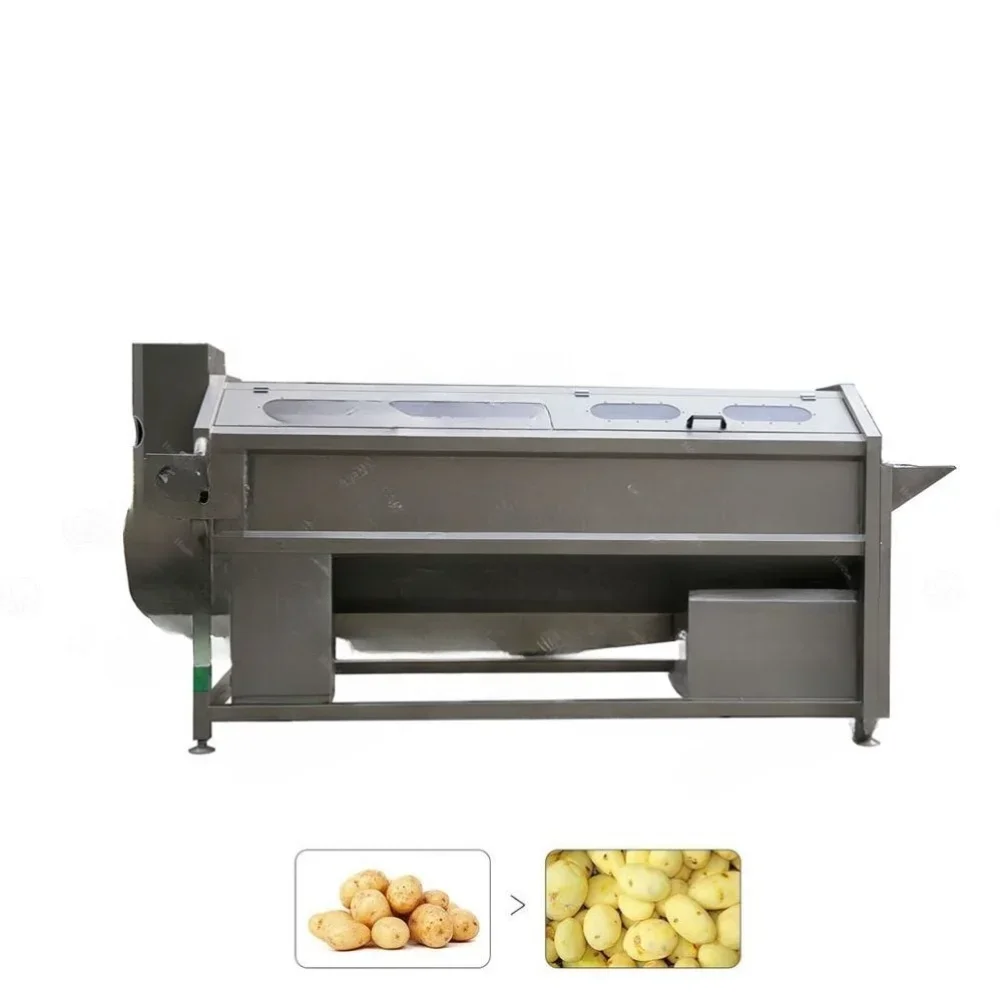 Jujube Brush Washing Machine Fruit And Vegetable Brush Cleaning And Peeling Machine