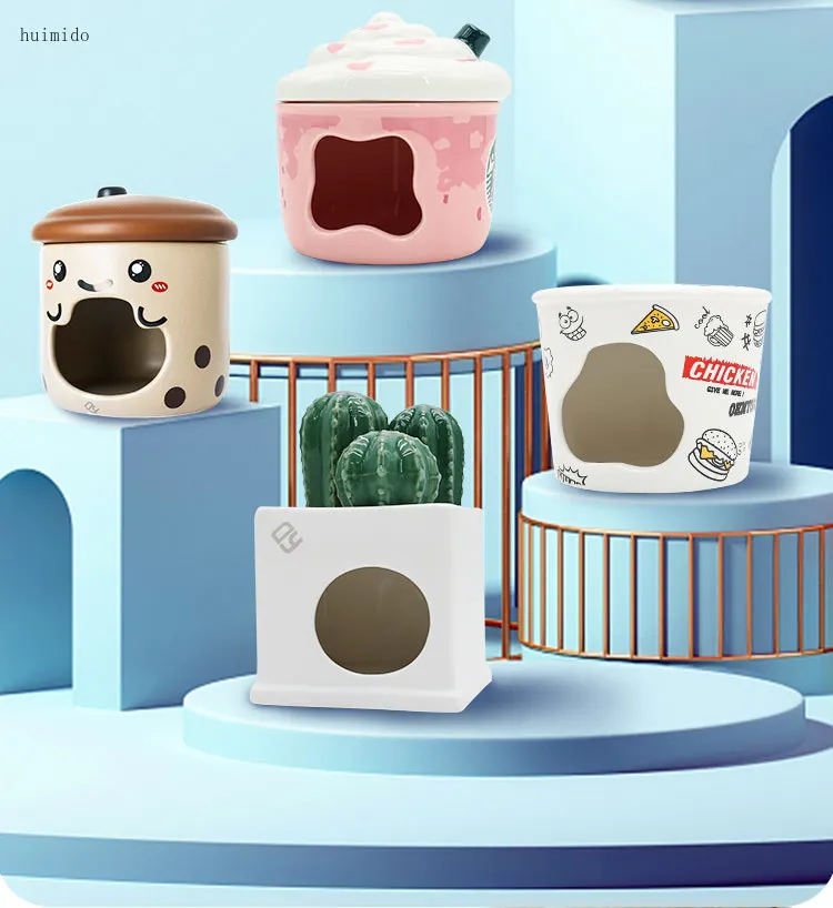 Hamster ceramic nest four seasons universal summer mouse nest small house golden bear three-line silver