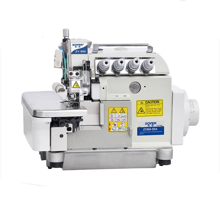 ZY988-5DA Zoyer EX series 5-thread super high speed direct drive auto trimmer overlock sewing machine