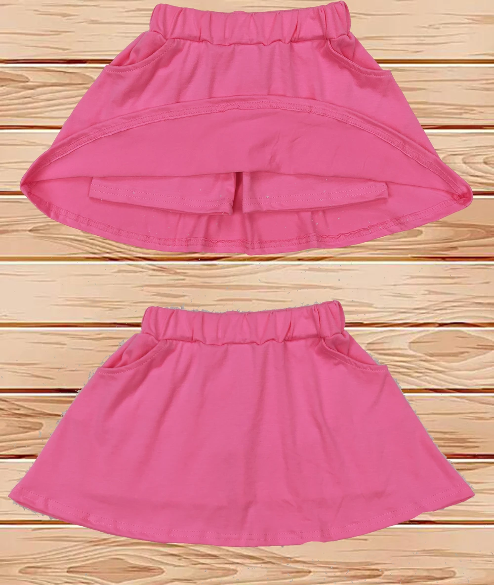 

3.24 Wholesale hot sale western boutique kid children clothing Baby Girls Dark Pink Pocket Yoga Active Wear Skorts