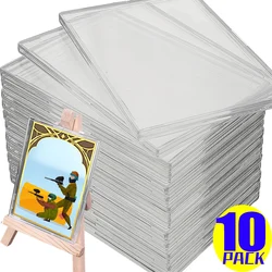 5/10pcs Card Storage Holder Sealable Waterproof Transparent Card Photoes Organizer Boxes Container Postcard Display Protector