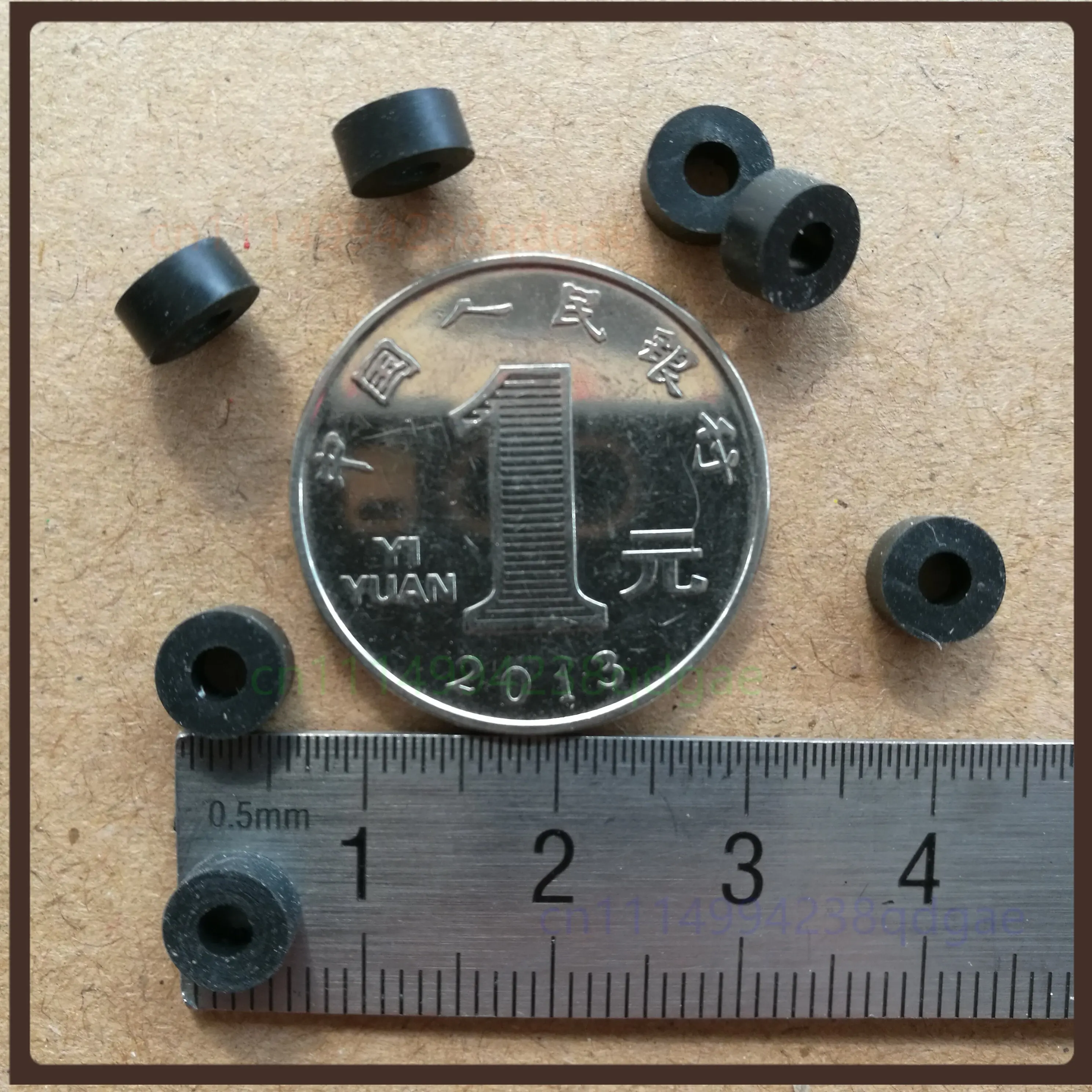 1PCS Rubber Sleeve ID3mm OD6.5mm H3mm Buffer Rubber Ring Shock Absorbing Wheel Skin Repair Parts