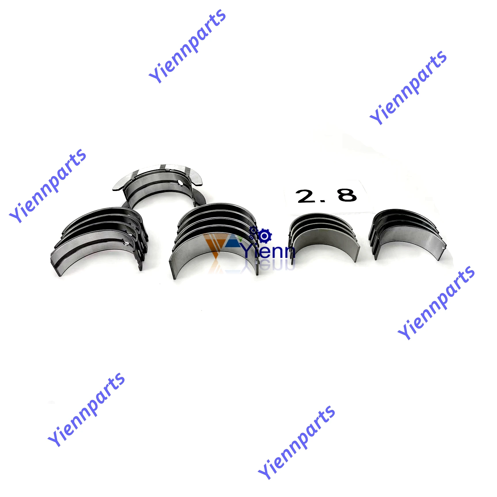 For Cummins Crankshaft main bearing and Connecting Rod Bearing Set Fits Foton Tunland ISF2.8 CM2220 2.78L Diesel Engine Parts