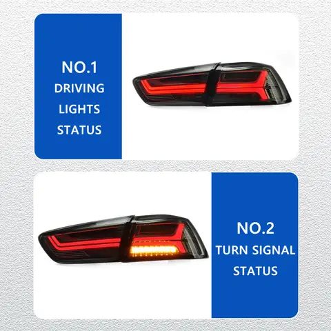 8 best sales mitsubishi lancer tail lights - №3