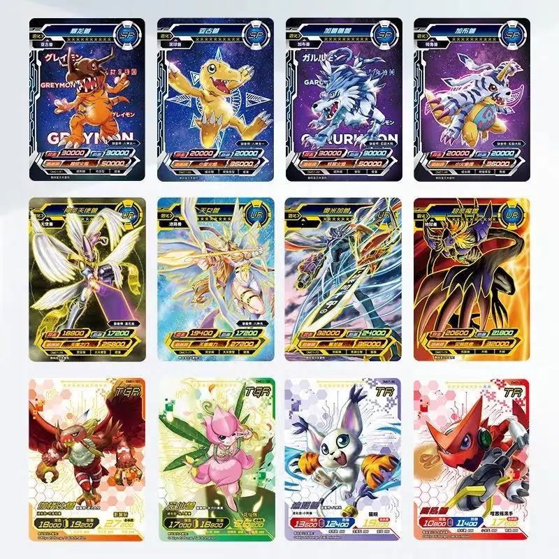 Kayou cartes monstres numériques Digimon carte de Collection aventure carte à collectionner légendaire tyrannosaure Rex Anime périphérique jouet cadeau