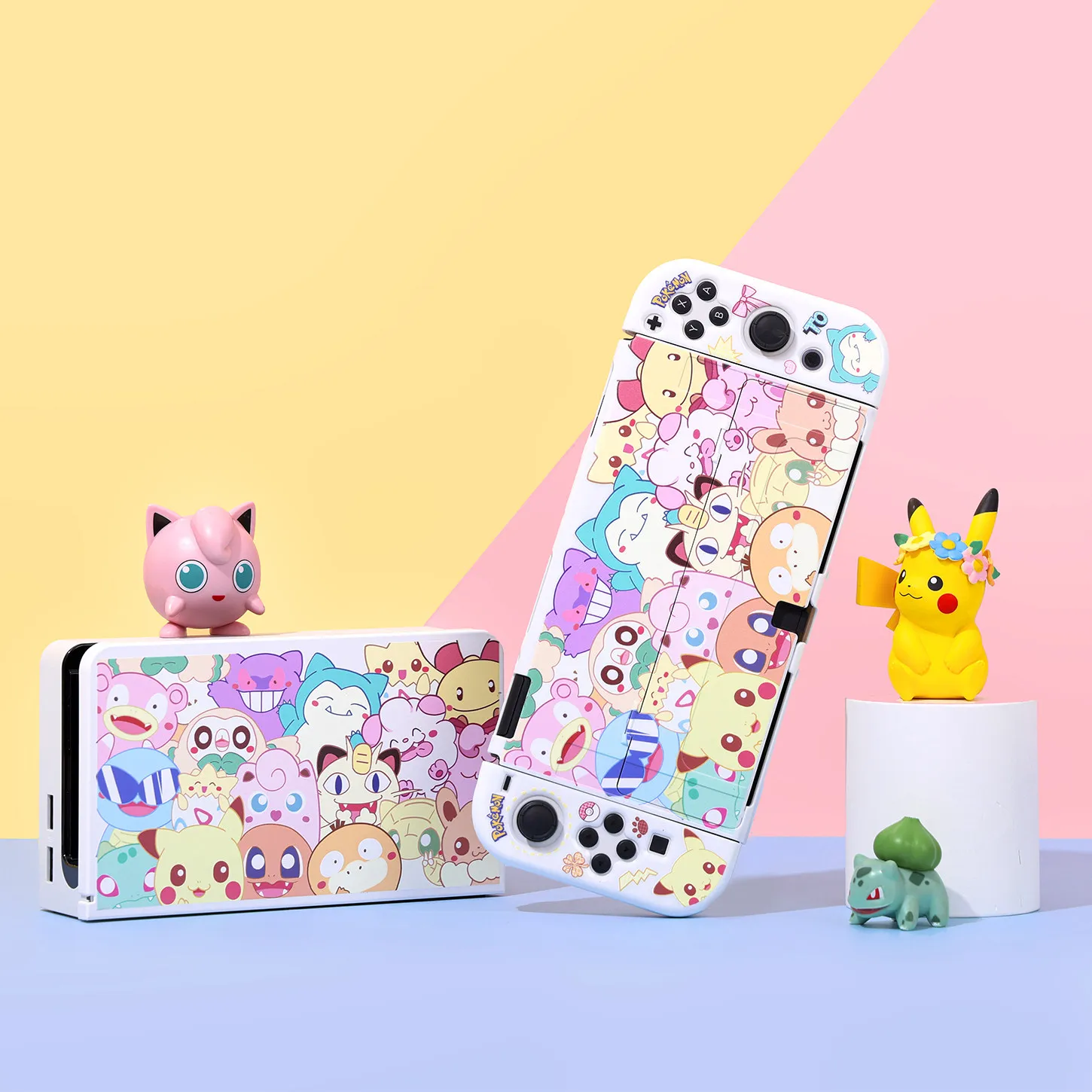 Cartoon Switch 2 Split Protective Case for Nintendo Switch 2/OLED Cute Shock-Resistant NS Joy-Con Case Game Console Accessories view 2